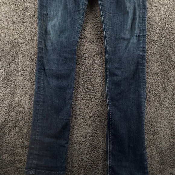 Rag & Bone Skinny Jeans Dark Wash Size 27 Blue Denim Pants Ladies Stretch 30x29 - Picture 4 of 16